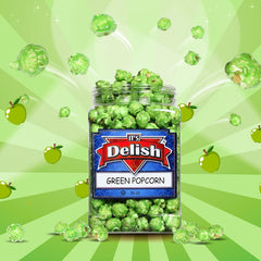 Green Apple Flavored Popcorn,16 Oz  Jumbo Container