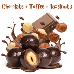 Chocolate Covered Toffee Coated Hazelnuts