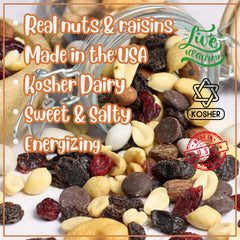 Deluxe Trail Mix with Greek Yogurt, Chocolate, Fruit and Nuts