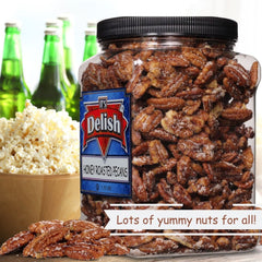 Honey Roasted Pecans  1.15 LBS Reusable Jumbo Container