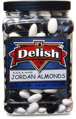 Tuxedo Black & White Jordan Almonds  3.5 lbs Jumbo Container