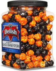 Spooky Pop Halloween Black & Orange Popcorn 16 Oz Jumbo