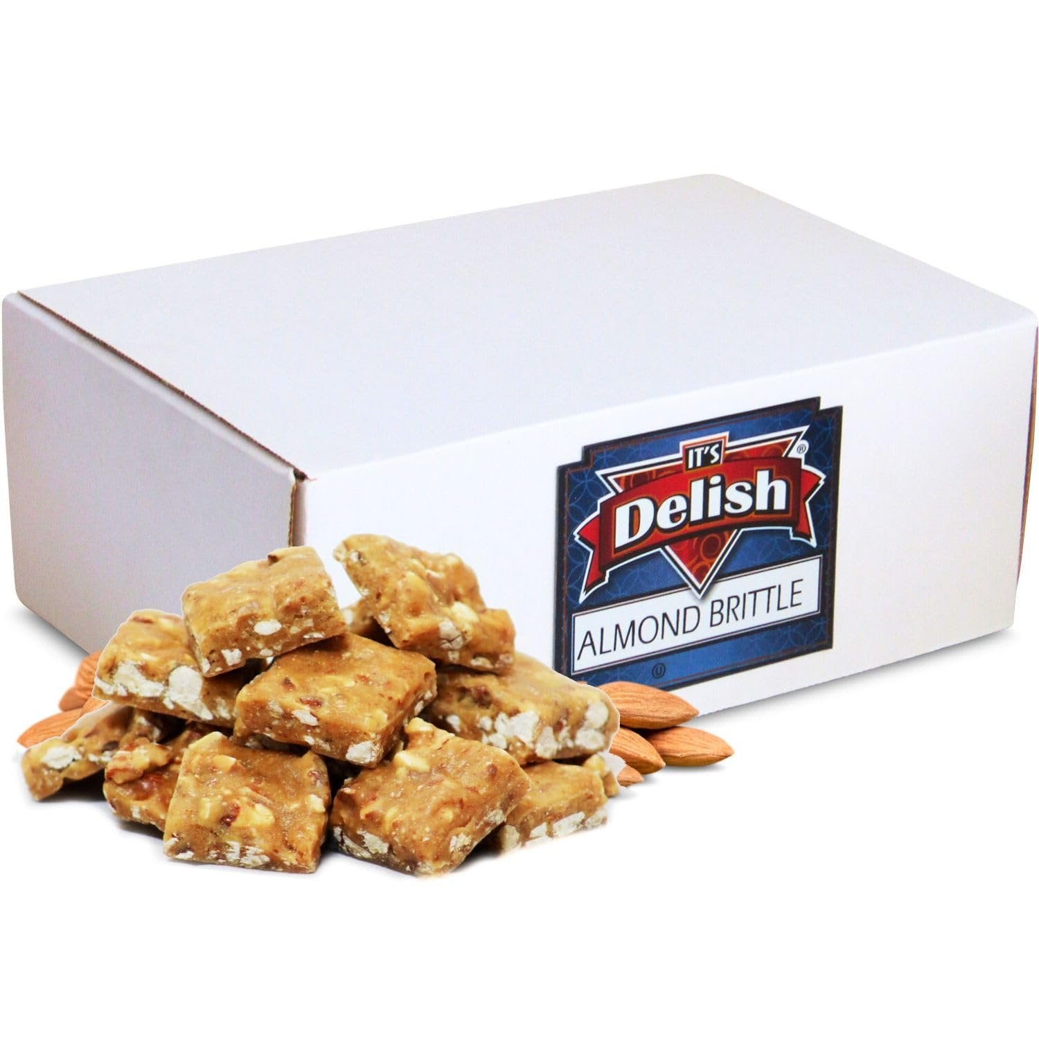 Gourmet Almond Brittle  6 LBS Bulk Box