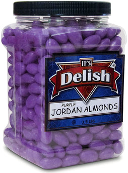 Purple Jordan Almonds 3.5 lbs Jumbo Container