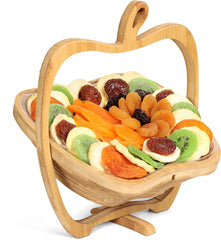 Dried Fruit Gift Basket – Bamboo Wood 3-in-1 Gift