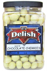 White Chocolate Covered Cherries  3 lbs Jumbo Container