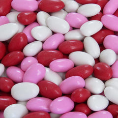 Red ,Pink & White Jordan Almonds Mix - 3.5 LBS Jumbo Container