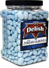 Pastel Light Blue Jordan Almonds, 3.5 lbs Jumbo Container