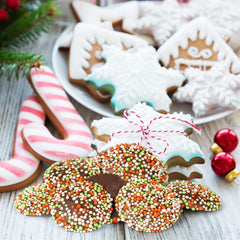 Christmas Dark Chocolate Nonpareils Candy