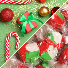 Christmas Peppermint Taffy Chews