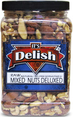 Raw Mixed Nuts with No Peanuts , 2 lbs  Jumbo  Jar