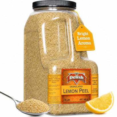Dried Lemon Peel  6 LBS Bulk Restaurant Gallon Jug