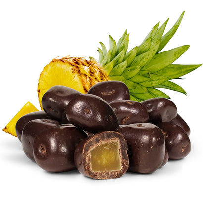 Dark Chocolate Dried Pineapple Bits