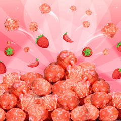 Pink Strawberry Colored Popcorn