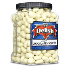 White Chocolate Covered Cashews  3 LBS Jumbo  Container