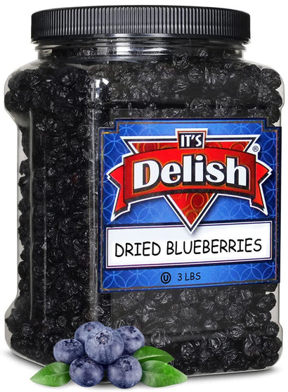 Dried Blueberries 3 LBS Jumbo Container