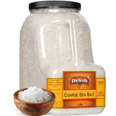 Coarse Sea Salt  7 LBS Bulk Restaurant Gallon Jug