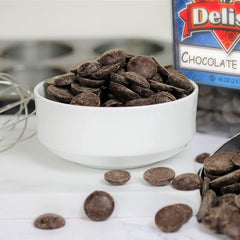 Semi-Sweet Chocolate Discs   2.5 Lbs Jumbo Container