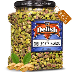 Shelled Pistachios Kernels 2.5 LBS Jumbo  Container