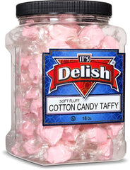 Cotton Candy Taffy Chews , 18 Oz Jumbo Container