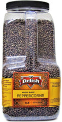 Whole Black Peppercorns – 6 LBS GALLON SIZE JUG