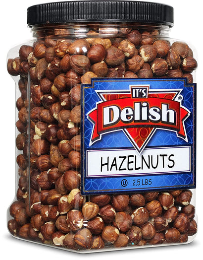 Hazelnuts Shelled 2.5 lbs Jumbo Container