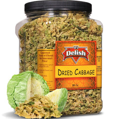 Dried Cabbage Flakes , 20 OZ Jumbo Container