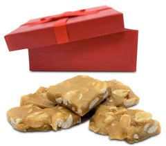 Classic Peanut Brittle Gift Red Box Gourmet Peanut Brittle Red Gift Box