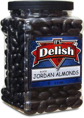 Black Jordan Almonds, 3.5 lbs Jumbo Container