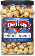 Cinnamon Caramel Popcorn  16 OZ Jumbo Container