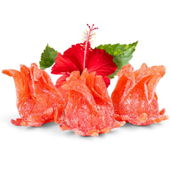Dried Candied Hibiscus Flowers Edible, 16 OZ Jumbo Container