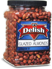 Glazed Almonds, 40 Oz Jumbo Reusable Container (Jar)