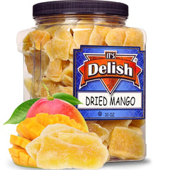 Dried Mango Slices, 30 OZ Jumbo Reusable Container