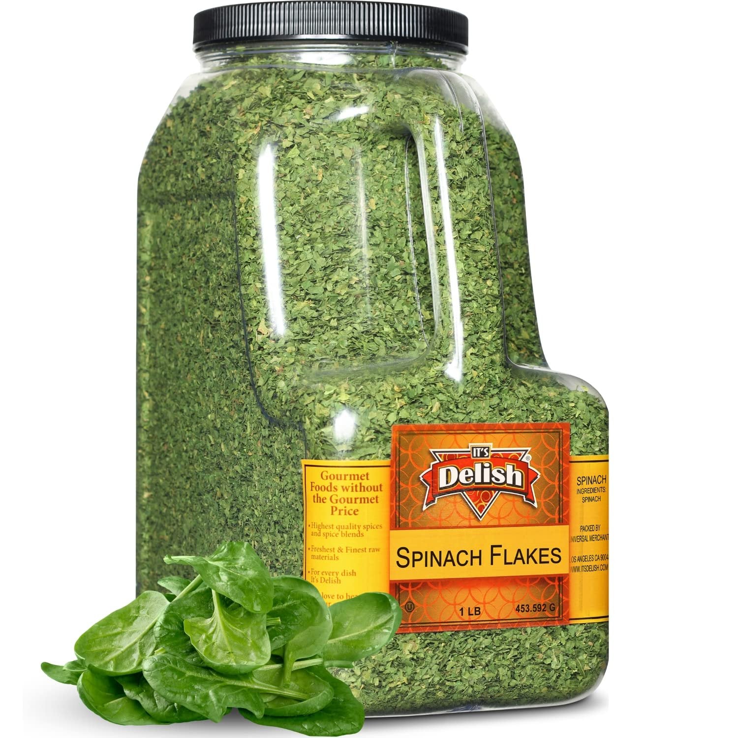 Chopped Dried Spinach Flakes  1 lb Bulk