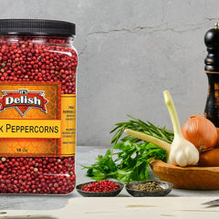 Whole Pink Peppercorns, 18 OZ Jumbo  Container