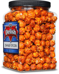 Orange Flavored Popcorn  16 Oz Jumbo Container