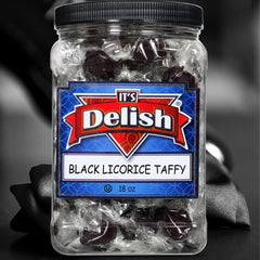 Black Licorice Taffy  18 Oz  Jumbo Container