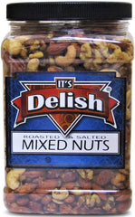 Deluxe Roasted Salted Mixed Nuts in Sea Salt  – Bulk 2 lbs. Jumbo Jar