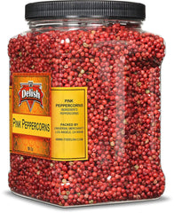 Whole Pink Peppercorns, 18 OZ Jumbo Reusable Container