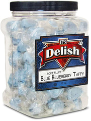 Blue Blueberry Flavored Taffy  18 OZ Jumbo Container