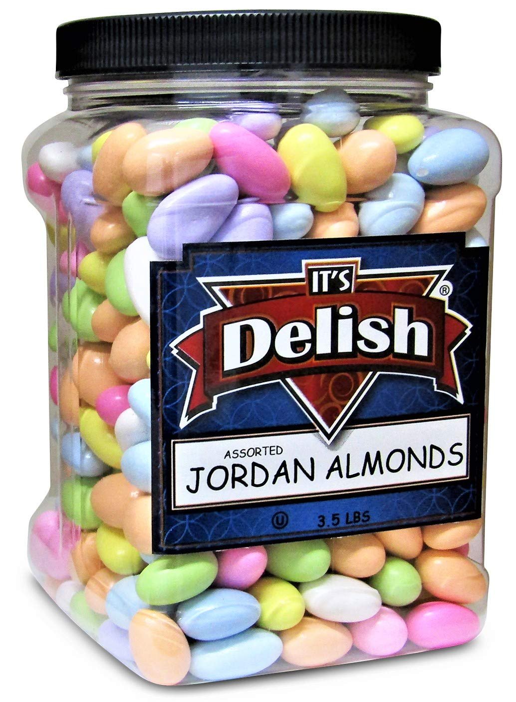 Assorted Jordan Almonds, 3.5 lbs Jumbo Jar