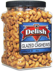 Glazed Cashews  30 Oz Jumbo Reusable Container (Jar)