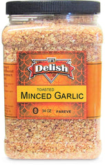 Toasted Dried Minced Garlic, 2.1 LBS (34 Oz) Jumbo Container Jar
