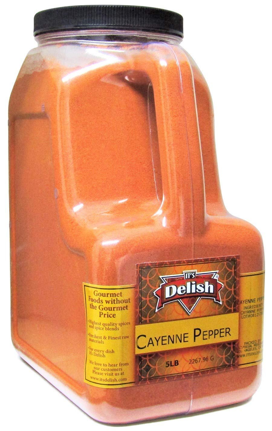 Cayenne Pepper  5 LBS Restaurant Gallon Size Jug With handle
