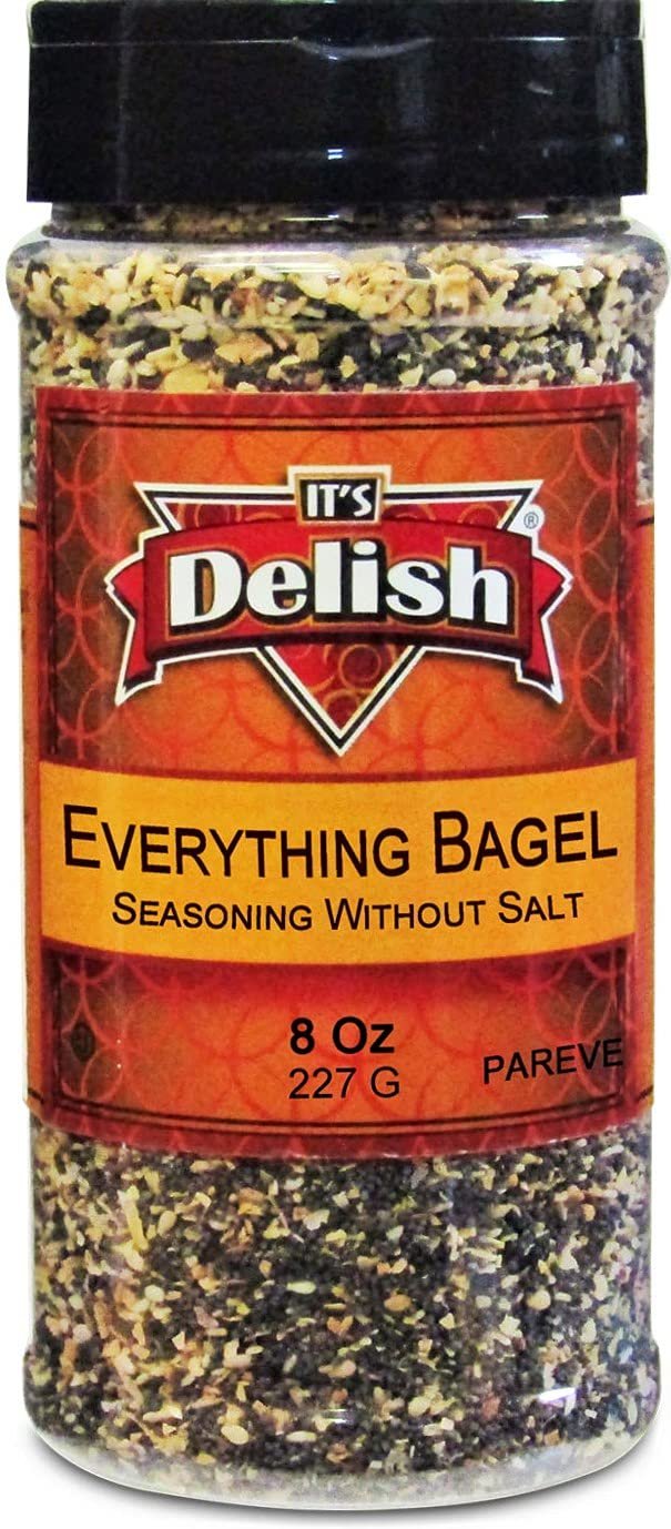 Everything Bagel Salt Free Seasoning Premium Spice Blend with Sesame Seeds  Onion Garlic and Poppy Seed Bulk Shaker Gluten Free Keto and Paleo 24 Oz
