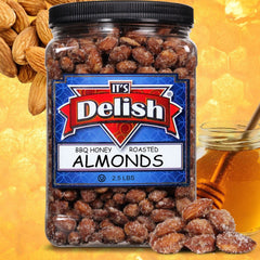 BBQ Honey Roasted Almonds, 2.5 LBS  Jumbo Container