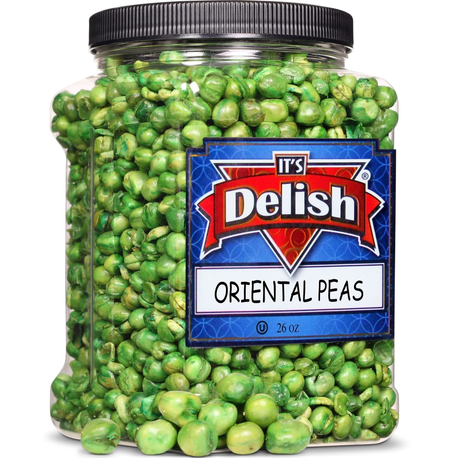 Roasted Salted Green Peas Snack -  26 OZ Jumbo Container