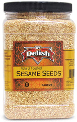 Natural Toasted Whole Sesame Seeds  – 38 OZ Jumbo Jar