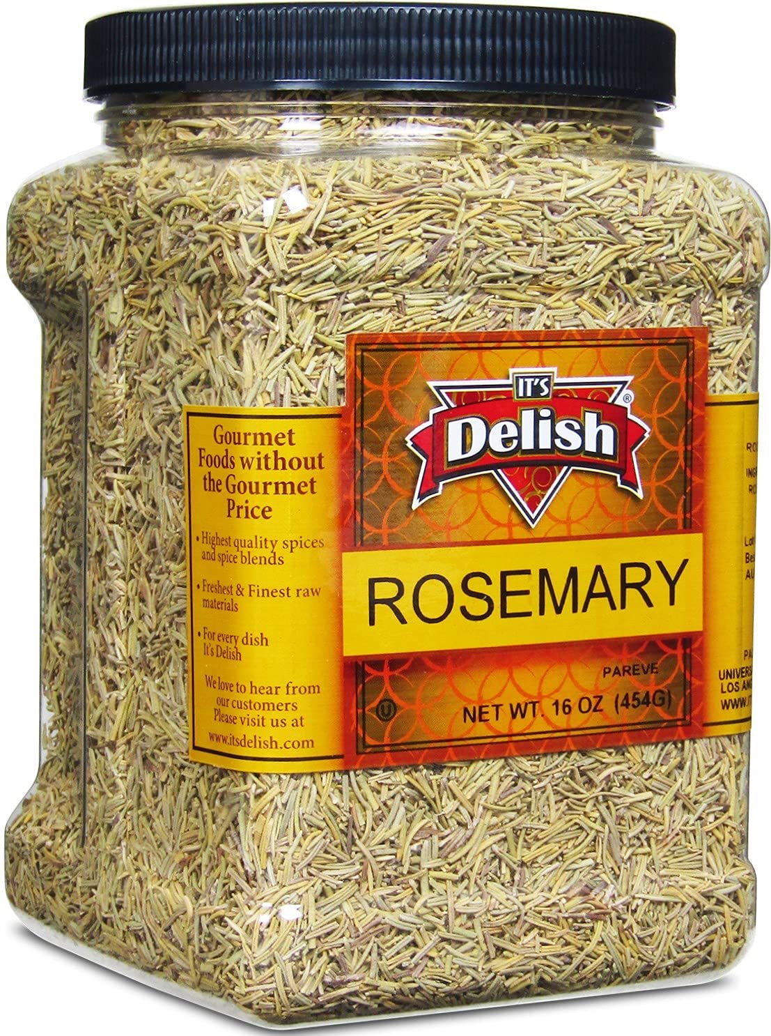 Dried Rosemary Leaves   16 Oz Jumbo  Jar