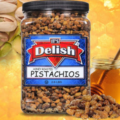 Honey Roasted Pistachio (Shelled, No Shell)  2.6 LBS  Jumbo Container